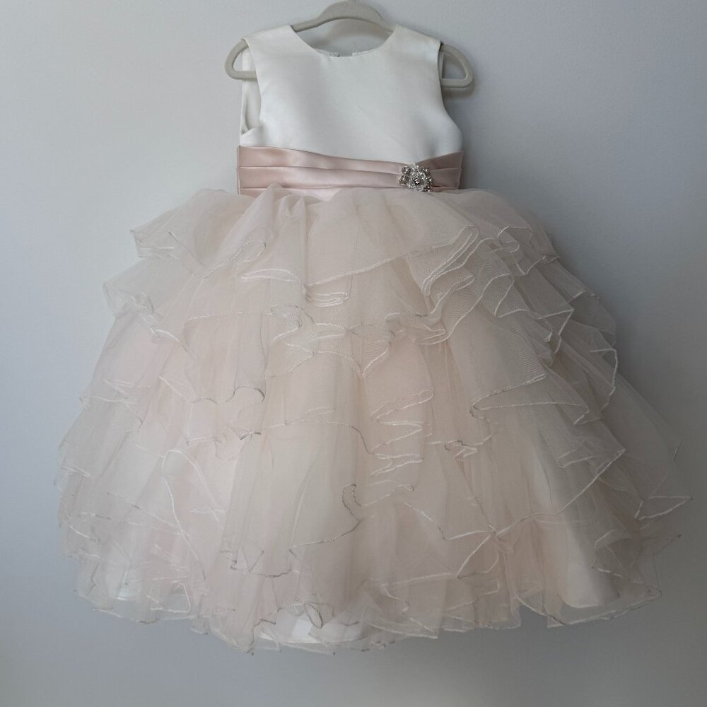 Joan Calabrese for Mon Cheri, size 2, ivory dress